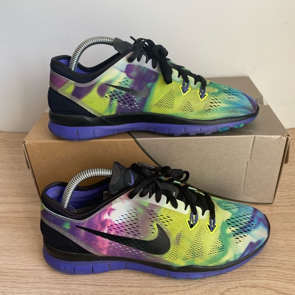 2014 Nike Free 5.0 TR Tie Dye Multicolor Women's running shoes - Size 8.5 - Picture 10 of 13